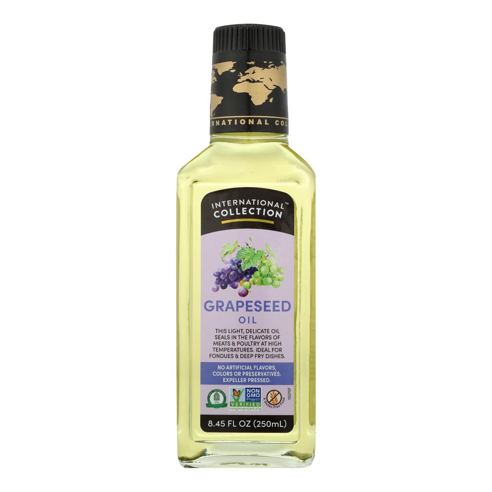 International Collection Grapeseed Oil - Case Of 6 - 8.45 Fl Oz.