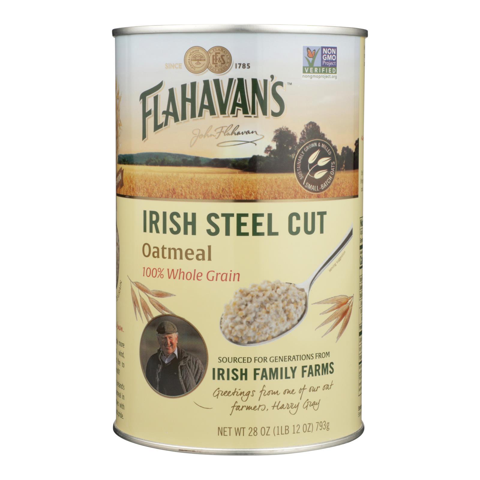 Flahavans Oatmeal - Irish Steel Cut - Case Of 6 - 28 Oz.