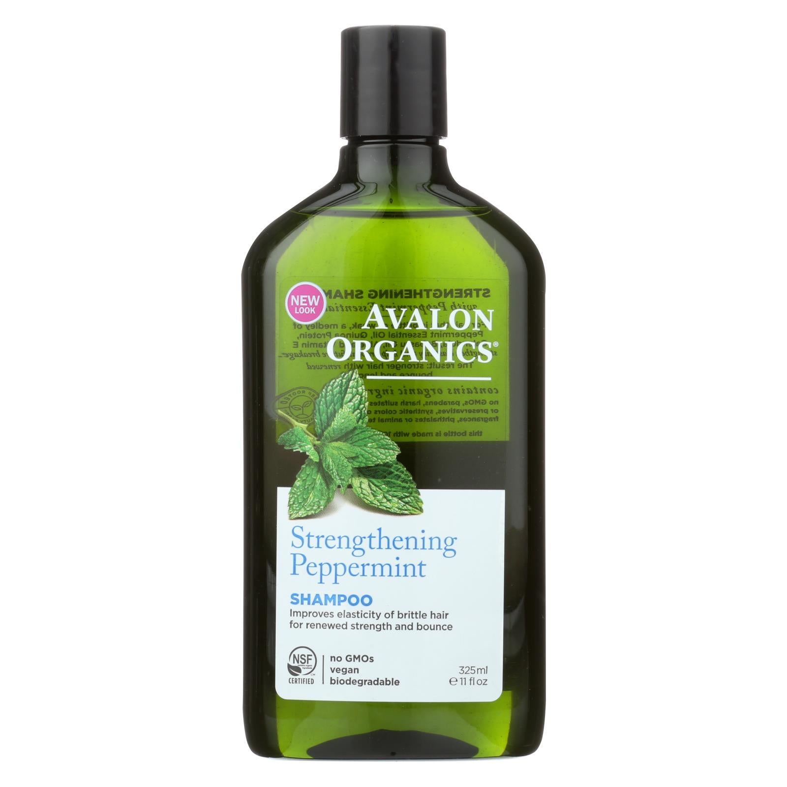 Avalon Organics Revitalizing Shampoo Peppermint Botanicals - 11 Fl Oz