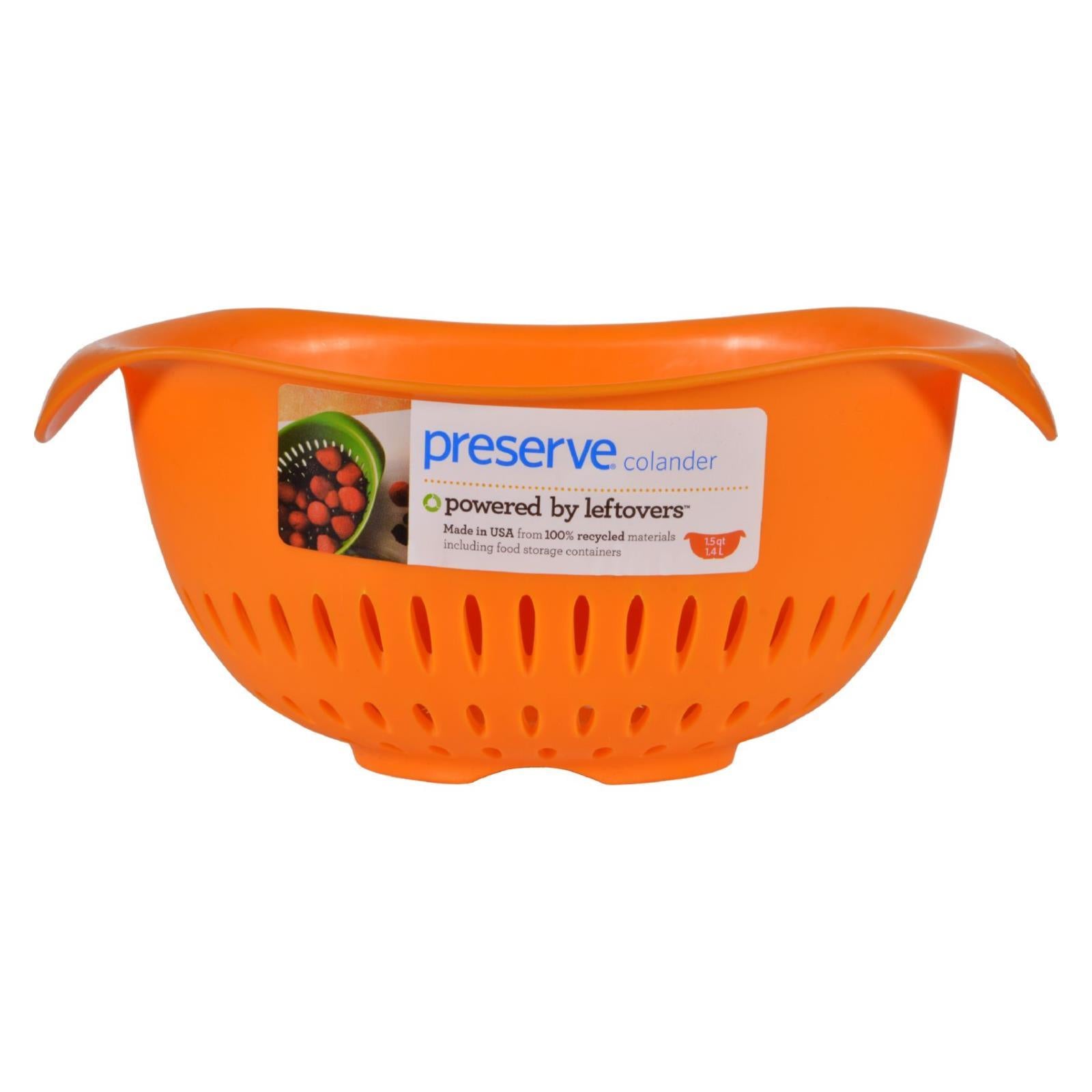 Preserve Small Colander - Orange - 1.5 Qt