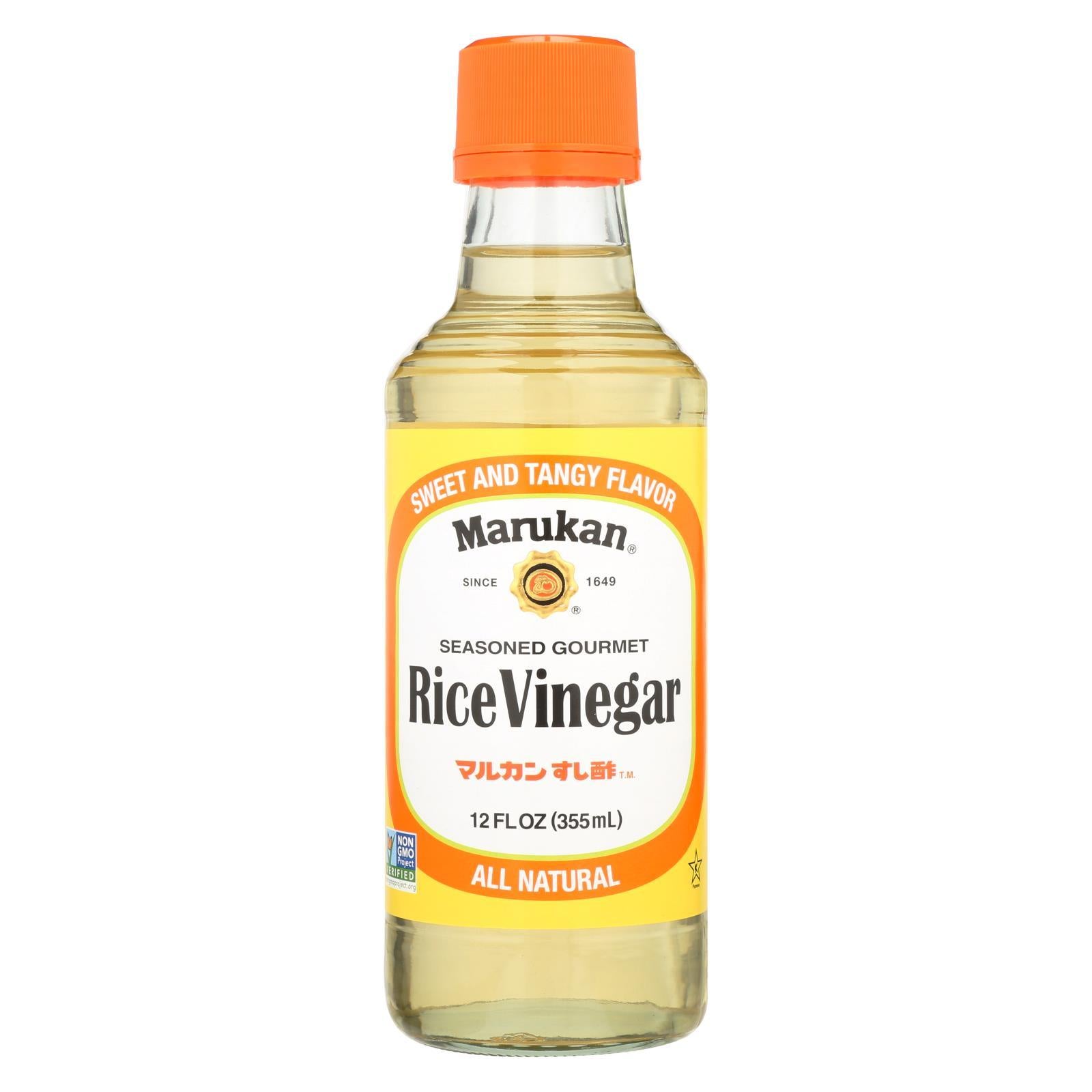 Marukan Seasoned Gourmet - Rice Vinegar - Case Of 6 - 12 Fl Oz.