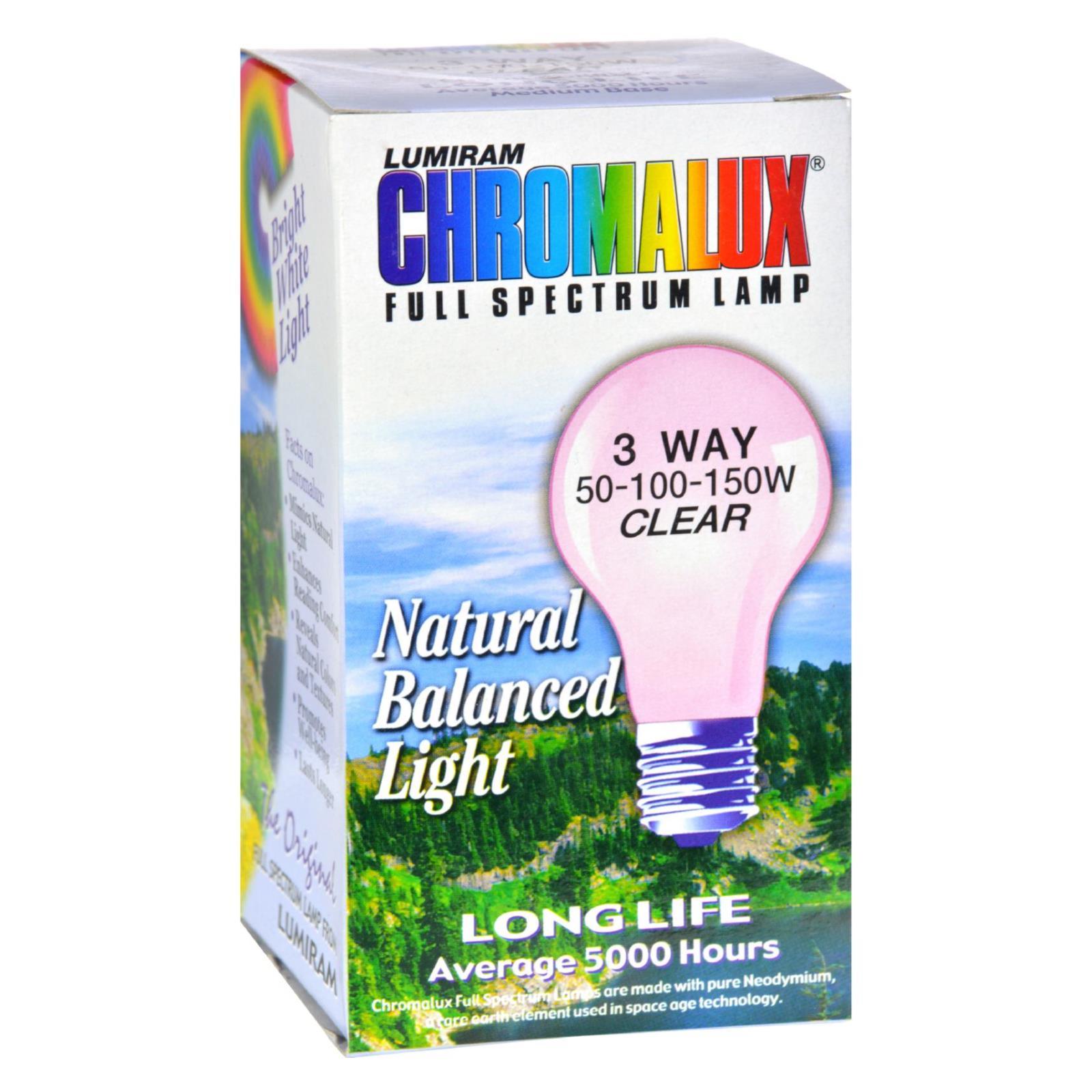 Chromalux Standard Clear 3 Way Light Bulb - 1 Bulb