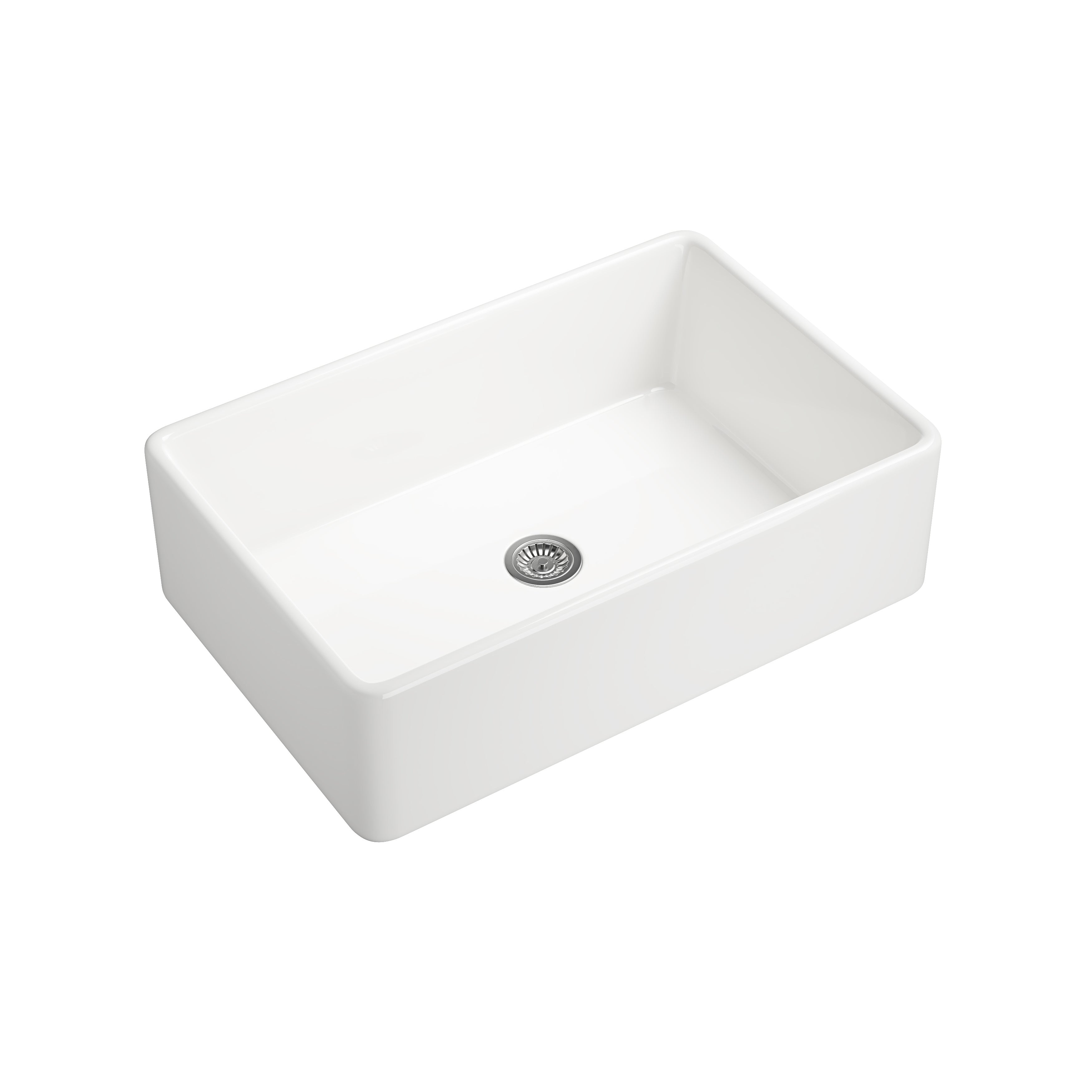 Farmhouse/Apron Front White Ceramic Kitchen Sink