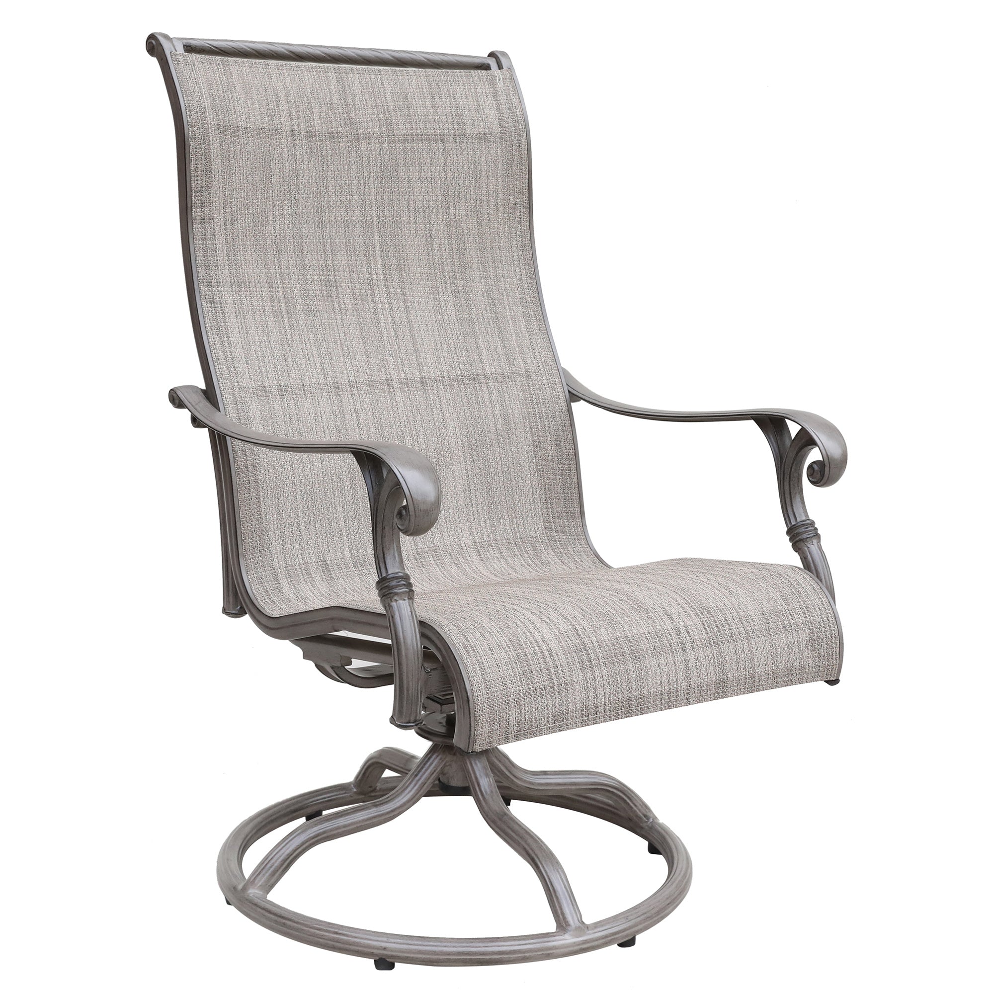 Sling Rocker Patio 2 Chairs With Aluminum Frame