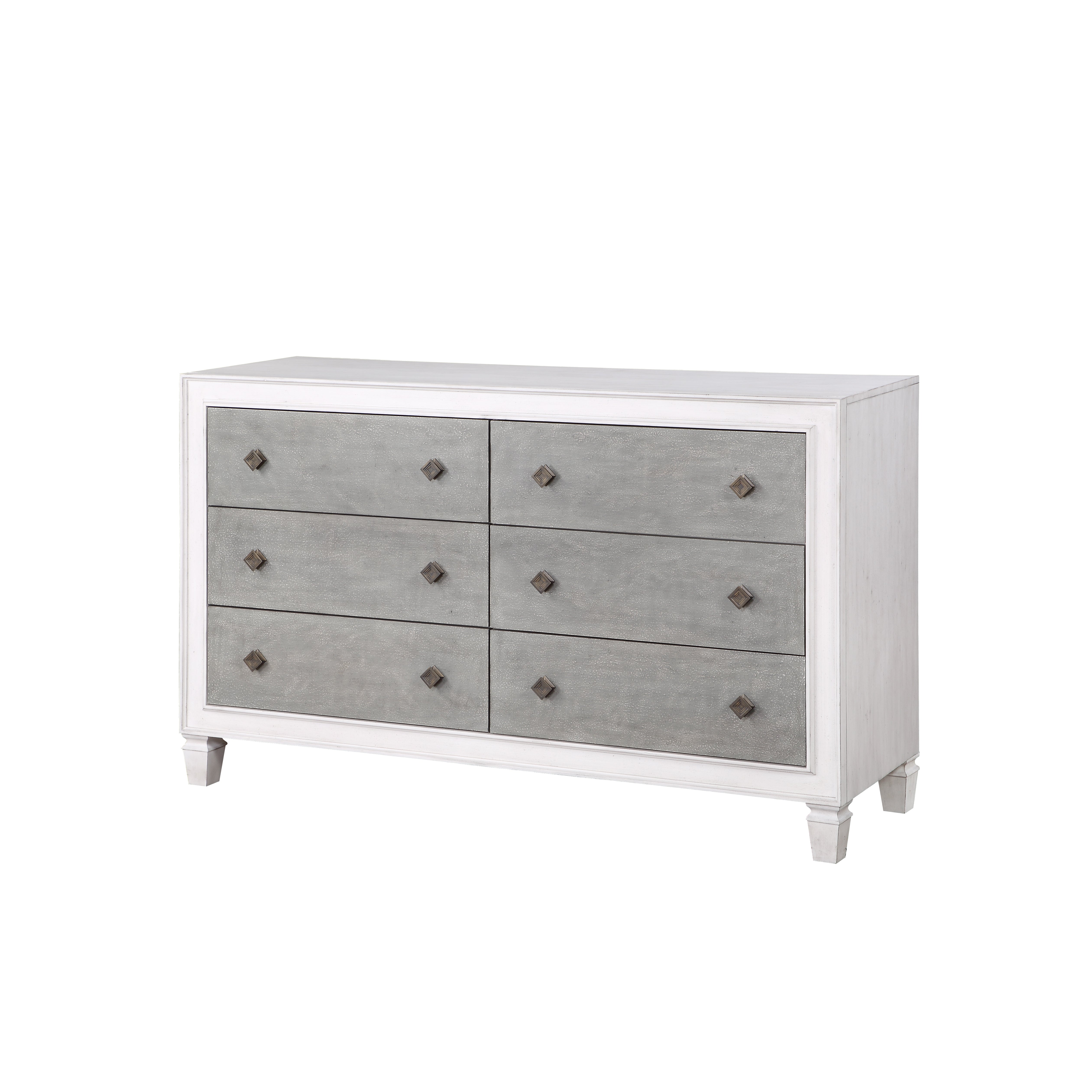 ACME Katia Dresser in Rustic Gray & White Finish BD00663