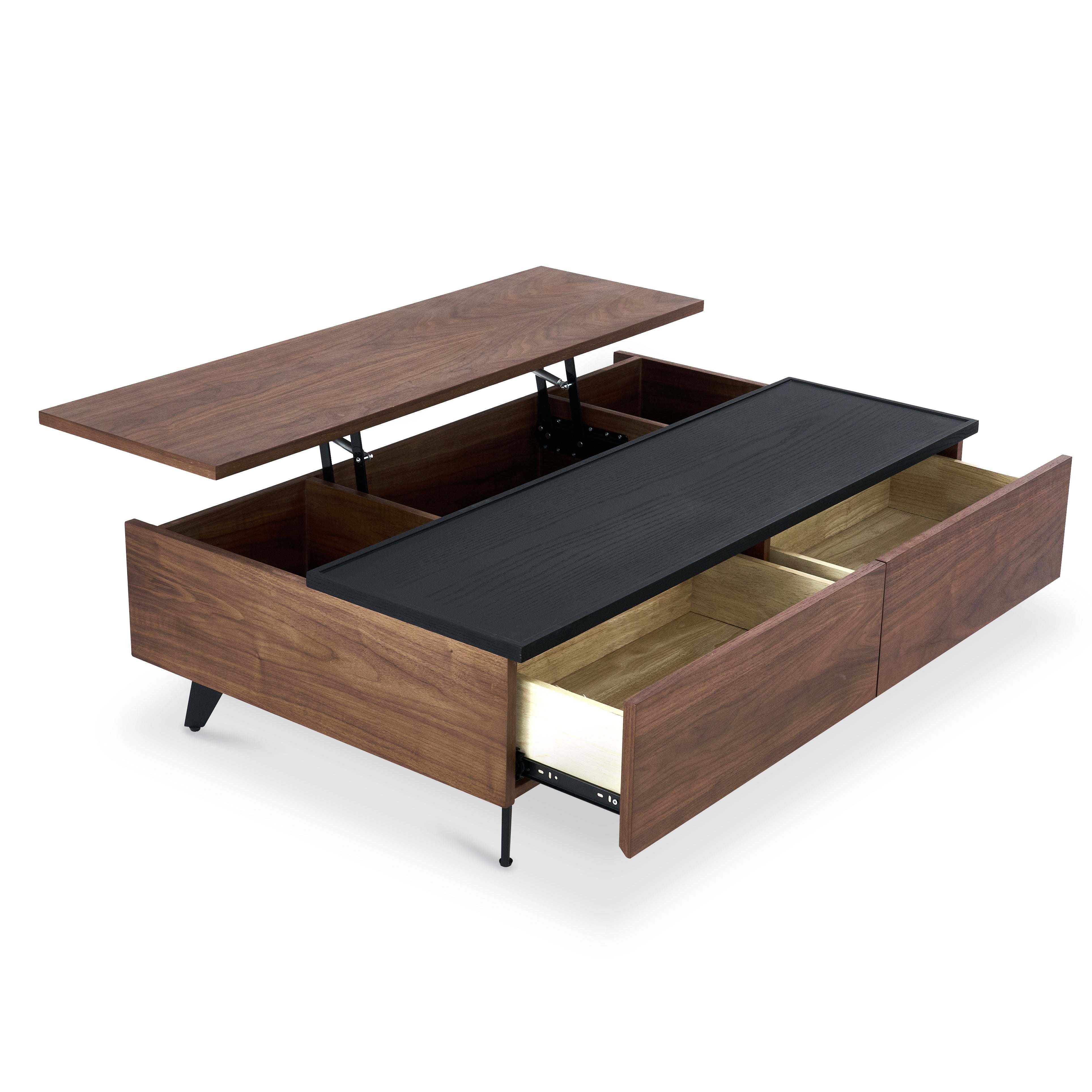 43.3" Convertible Storage Coffee Table