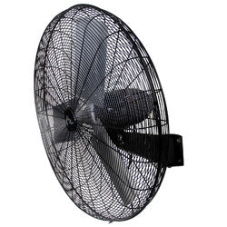 The Vie Air 30 Inch Tilting Wall Mountable Heavy Duty Commercial Strength Oscillating Fan with 3 Speed Motor in Black