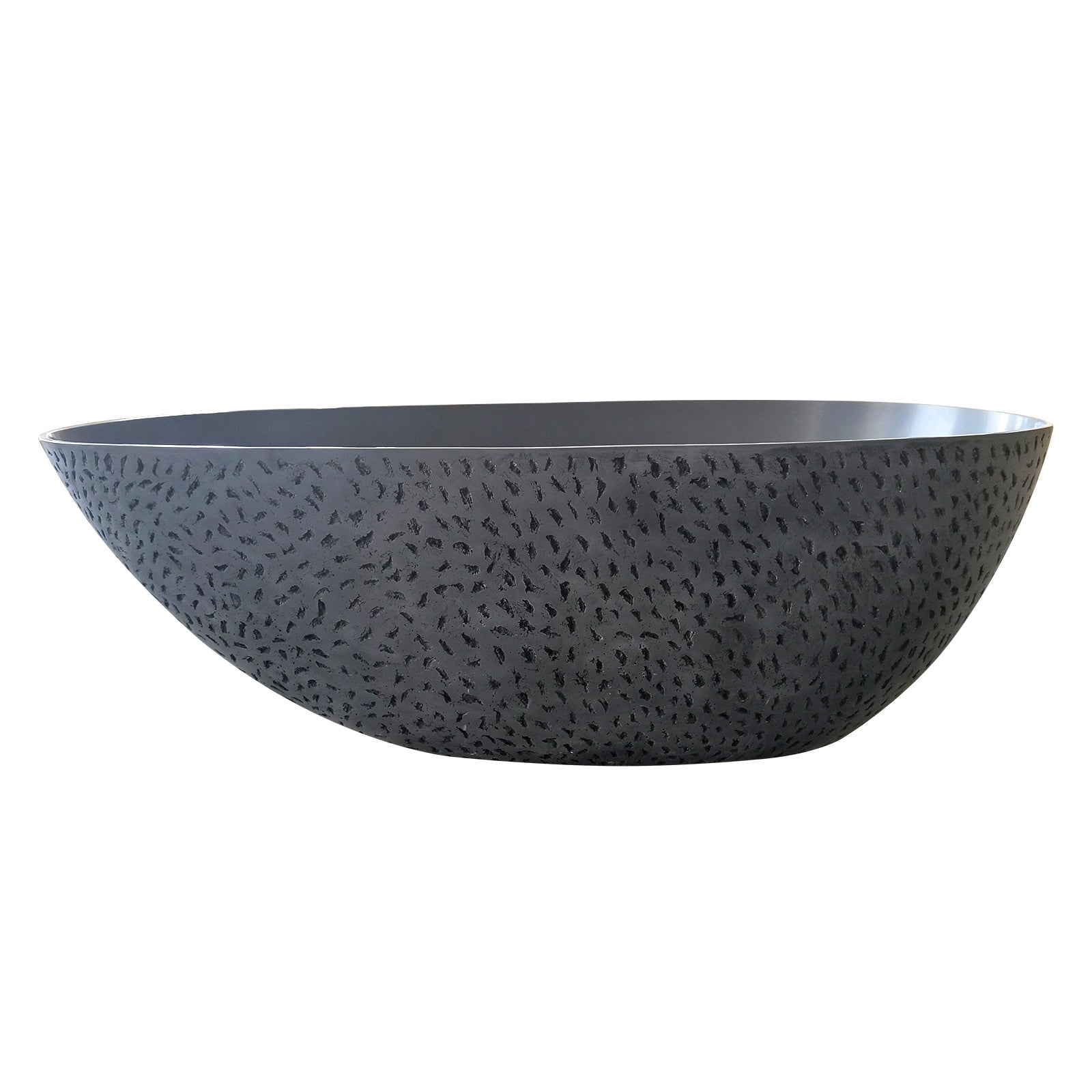 67inch Concrete grey solid surface bathtub for bathroom