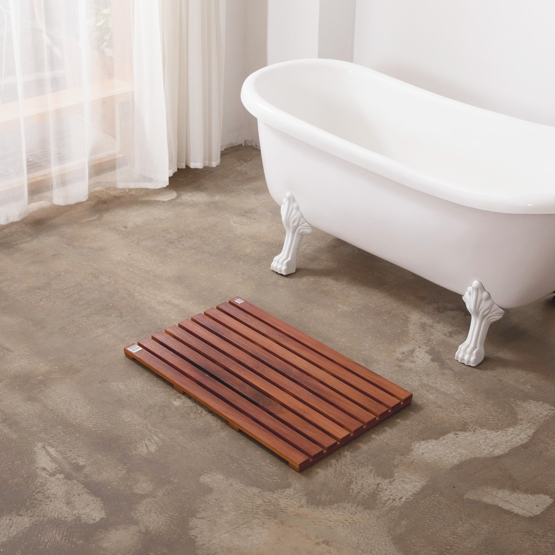 Teak Wood Bathroom Anti-slip Mat