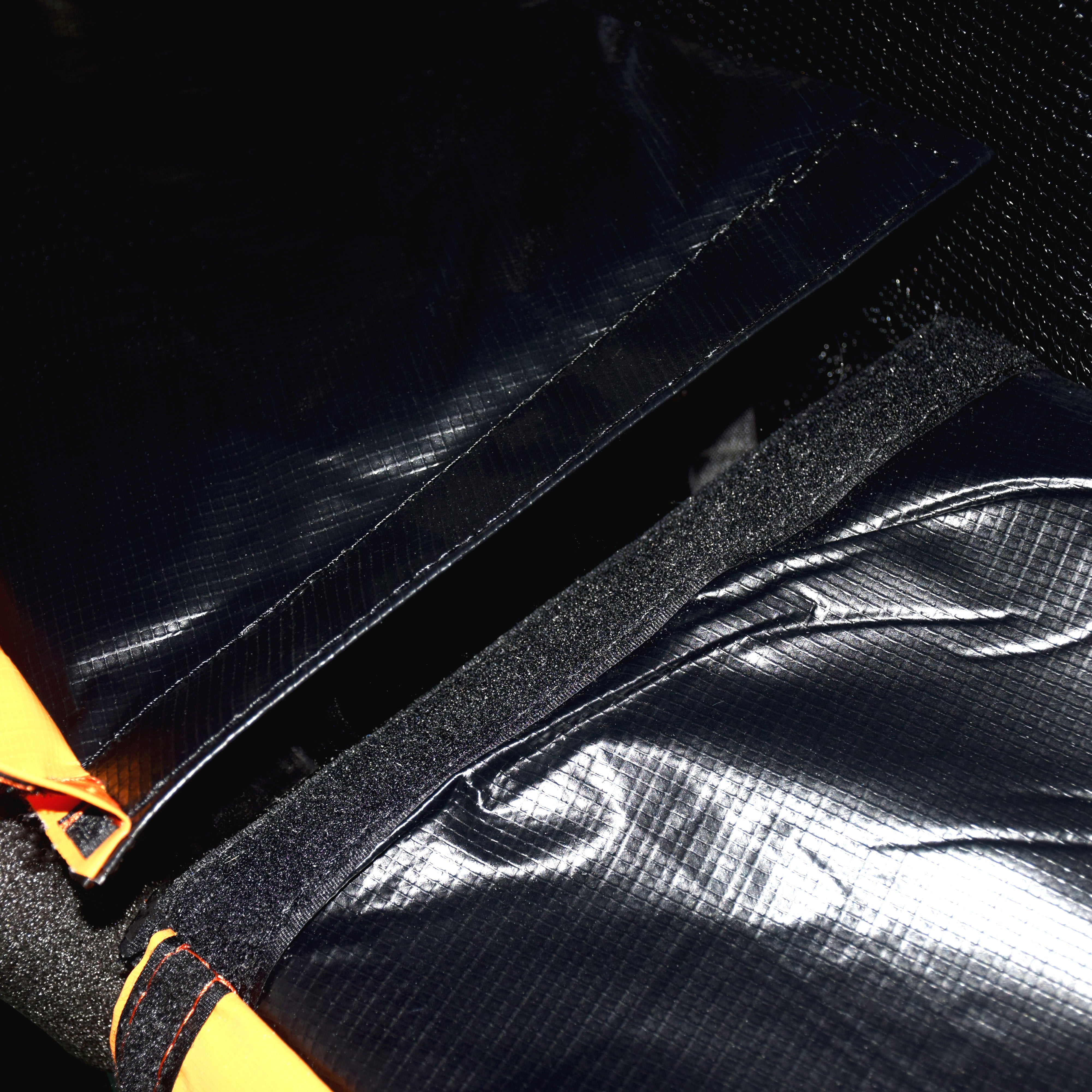 12FT Outdoor Big Trampoline With Inner Safety Enclosure Net, Ladder, PVC Spring Cover Padding, For Kids, Black&Orange Color