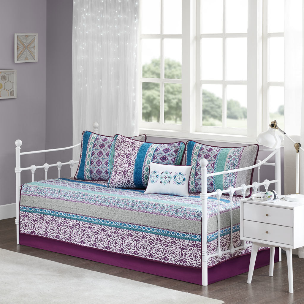 6 Piece Boho Reversible Daybed Set