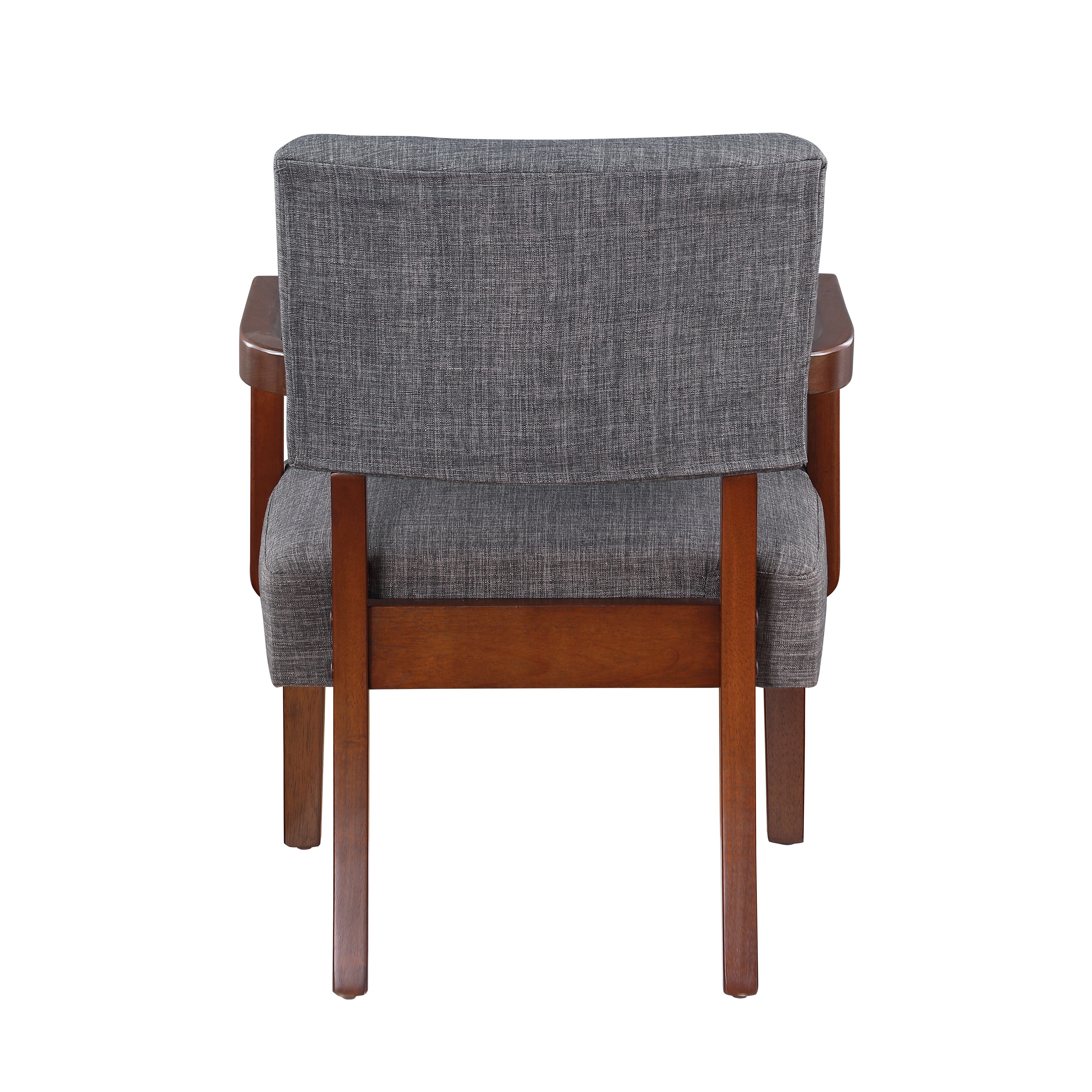 Fabric Accent Chair Set of 2 with Round Wood Table, Decorative Slipper Chair Vanity Chair for Bedroom Home Office, Corner Side Chair