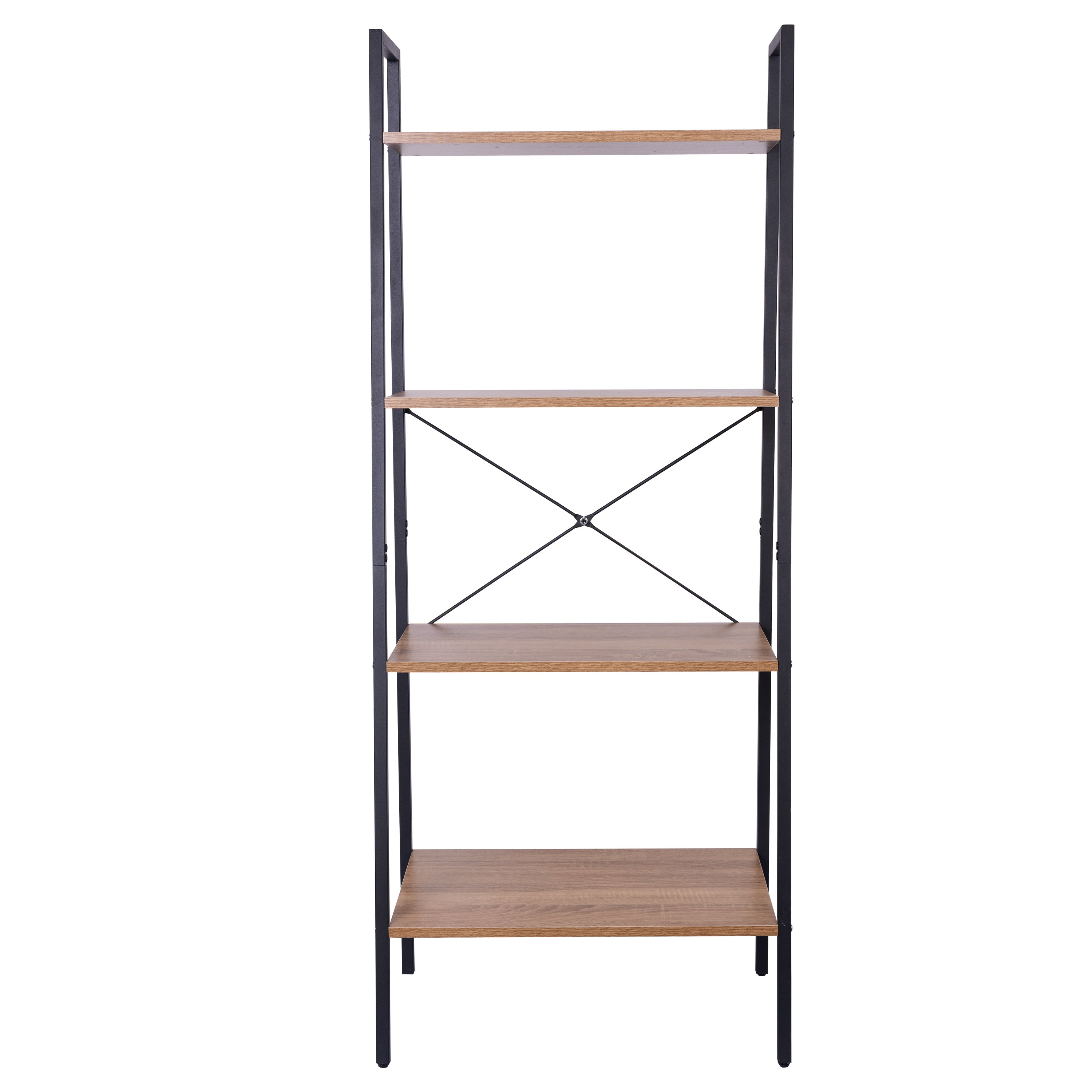 53 in H 4-Tier Freestanding Bookcase Storage Rack Plant Stand Ladder Shelves