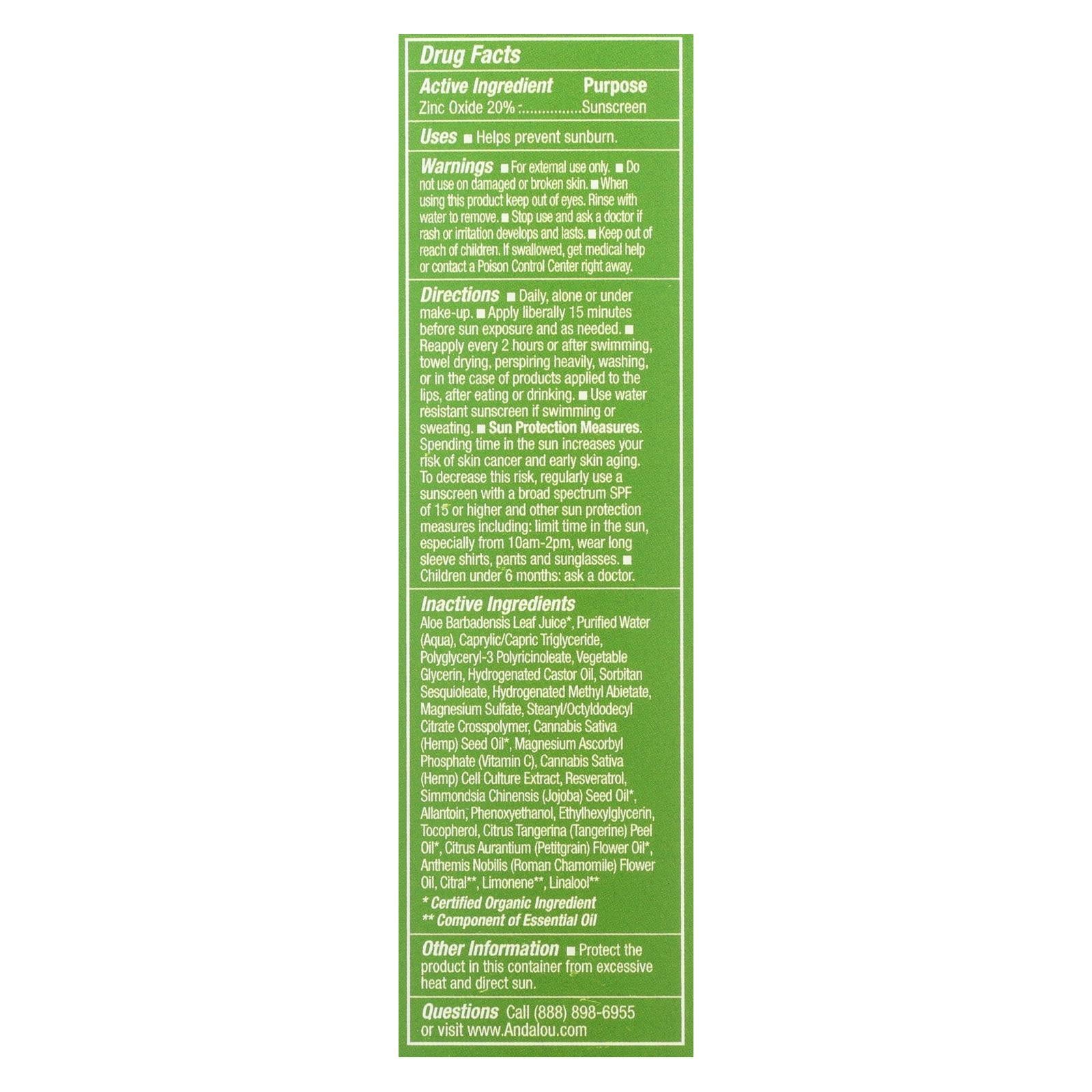 Andalou Naturals - Cannacell Sun Buddy Spf 30 - 2.7 Fl Oz.