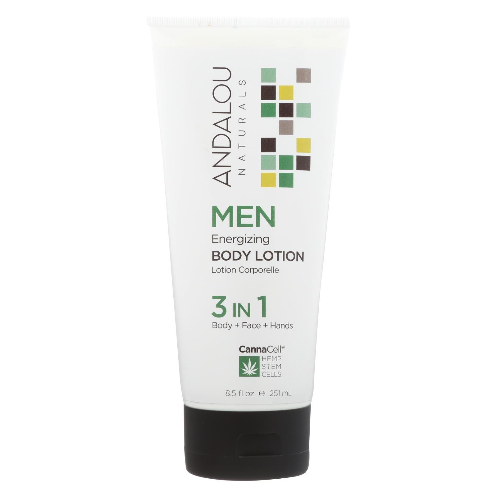 Andalou Naturals - Body Lotion - Men's Energizing - 8.5 Fl Oz.