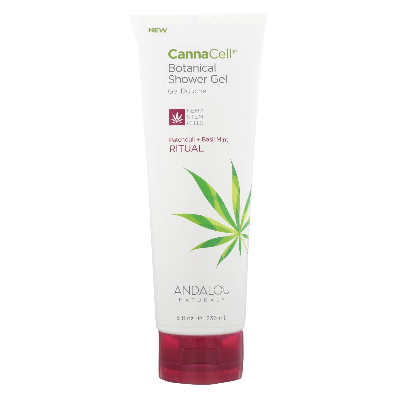 Andalou Naturals Shower Gel Patchouli + Basil Mint - 1 Each - 8 Fl Oz.