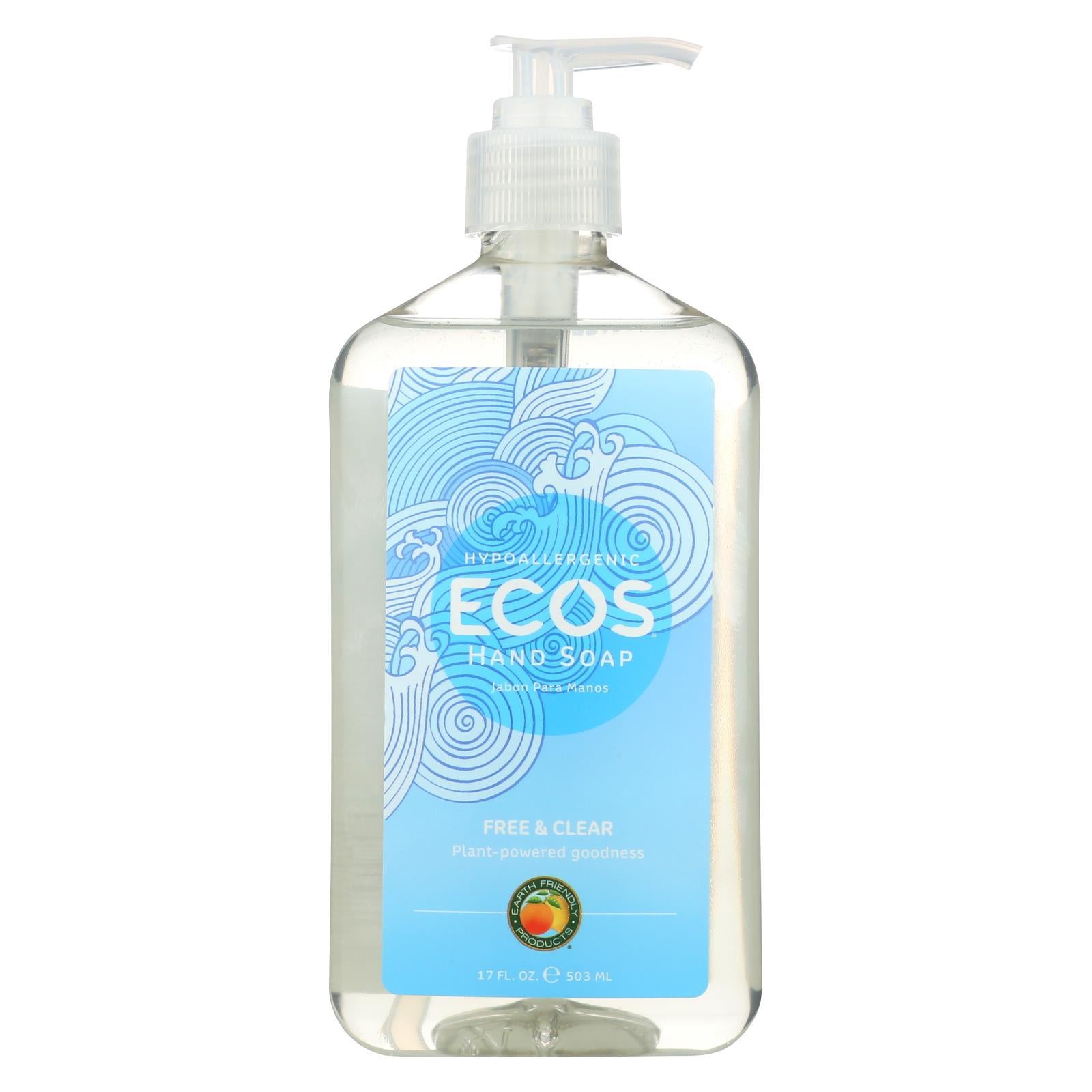 Ecos Hand Soap - Free And Clear - Case Of 6 - 17 Fl Oz.