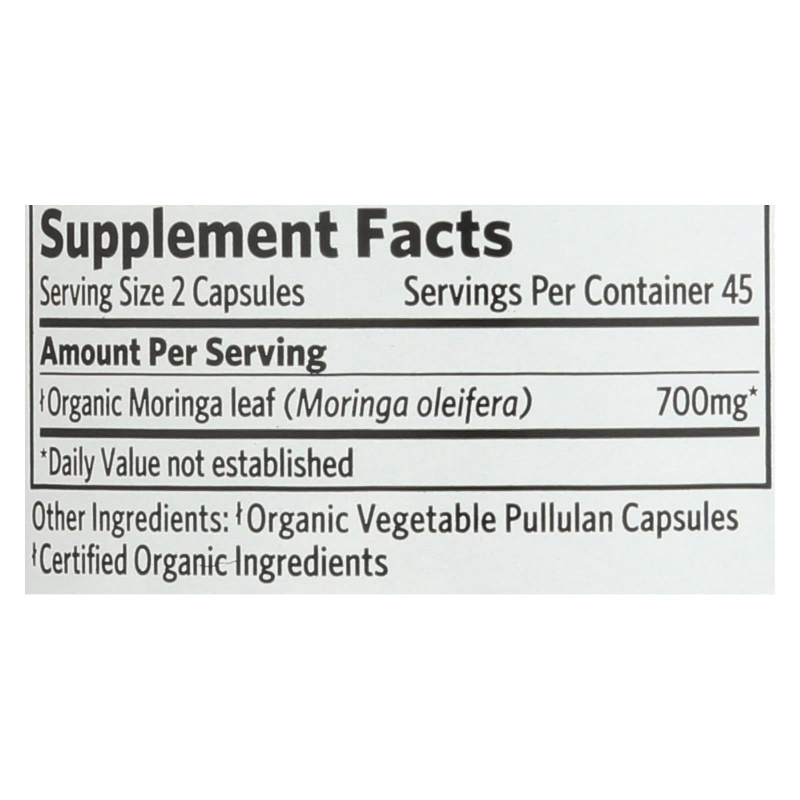 Organic India Moringa - 90 Vcap