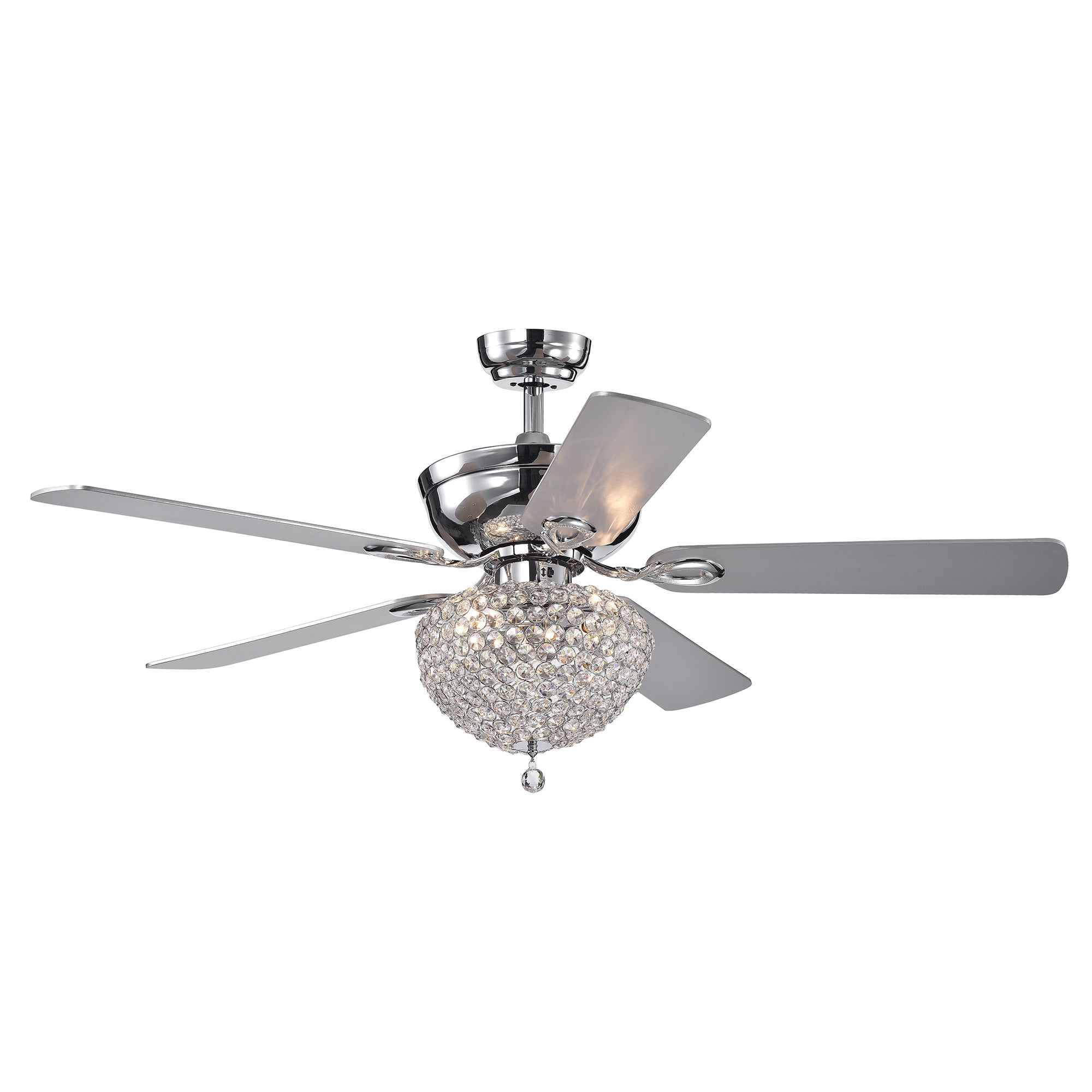 Swarna Chrome 5-blade 52-inch Lighted Ceiling Fan