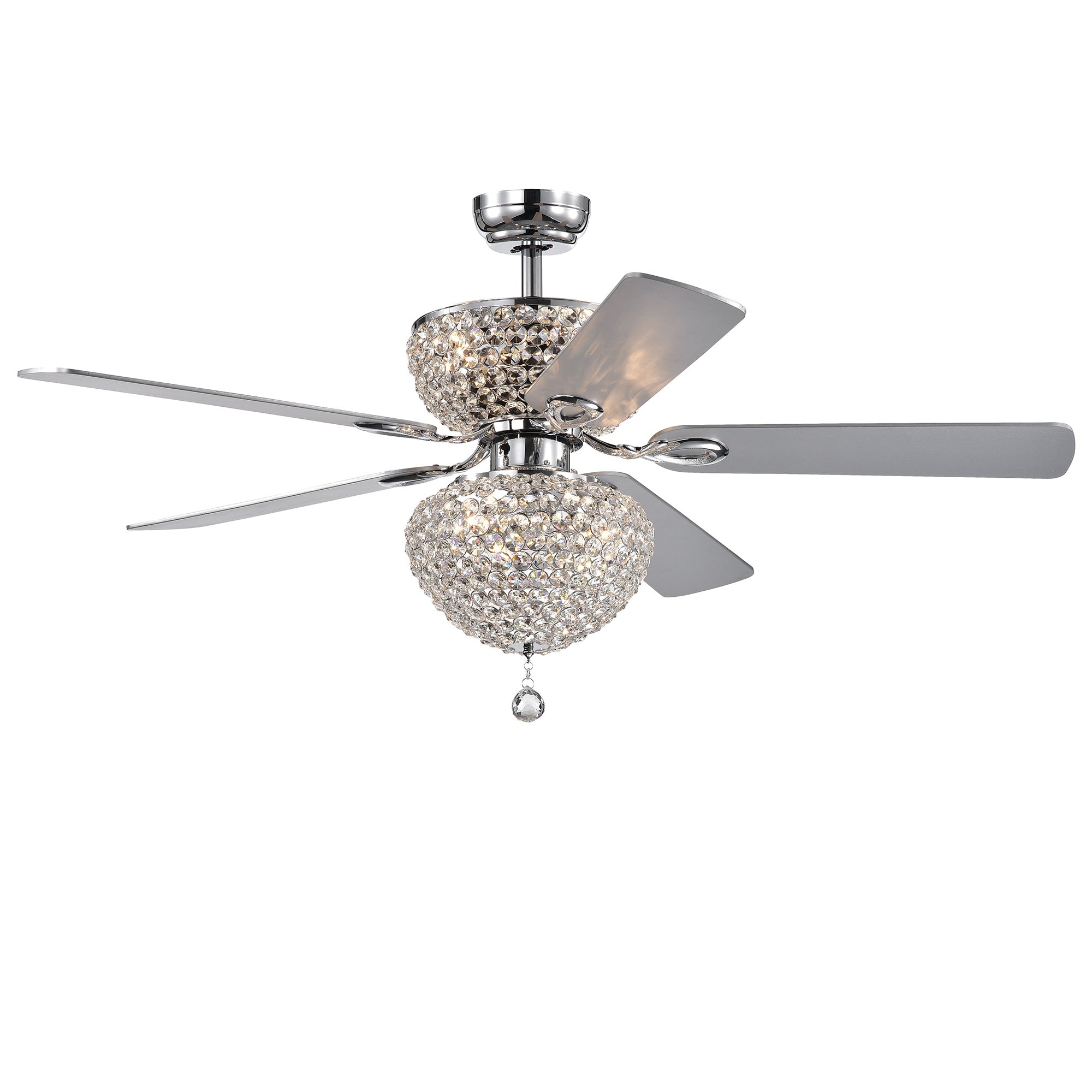 Swarana Chrome Dual Lighted Ceiling Fan