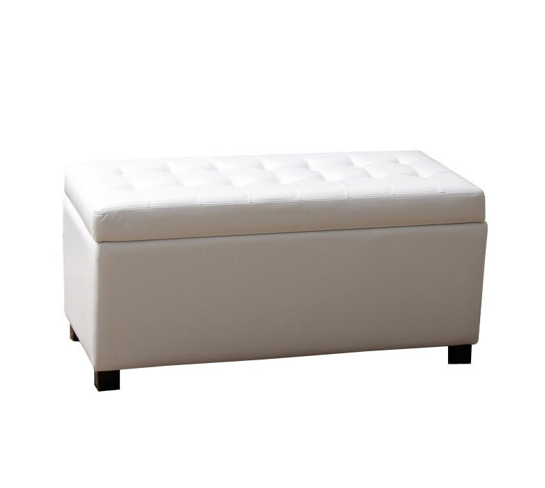 Many White Malm Storage Bench