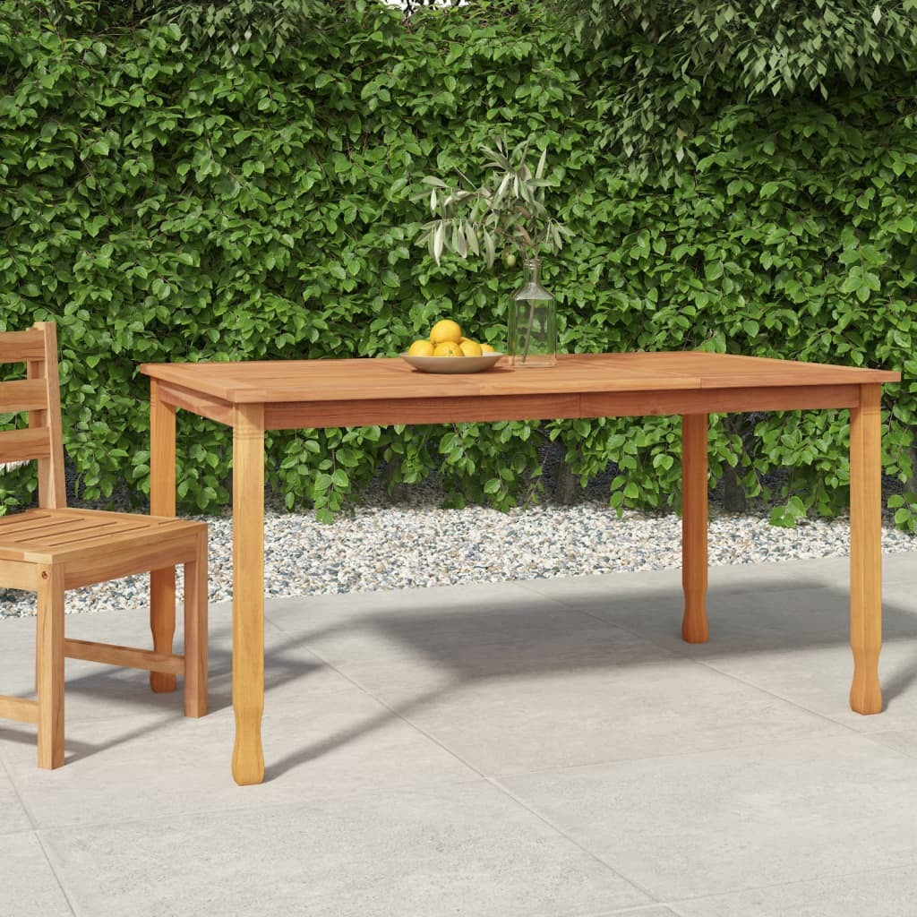 Patio Dining Table 59.1"x35.4"x29.5" Solid Wood Teak