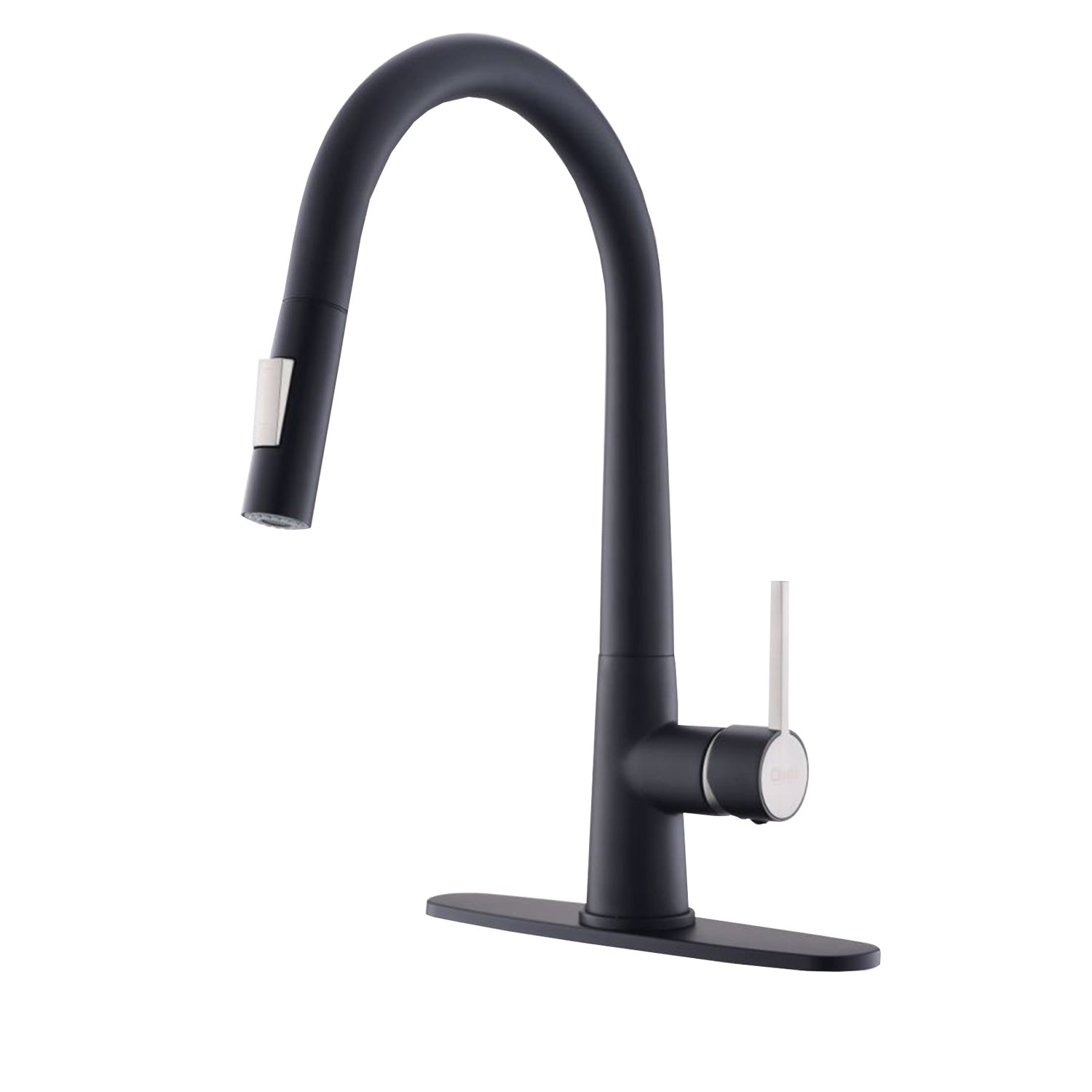 New Kitchen Single Handle pull-out faucet, stainless steel kitchen faucet with pull-out sprayer in Black