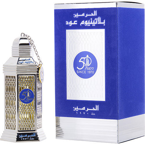 AL HARAMAIN 50 YEARS PLATINUM OUD by Al Haramain EAU DE PARFUM SPRAY 3.3 OZ