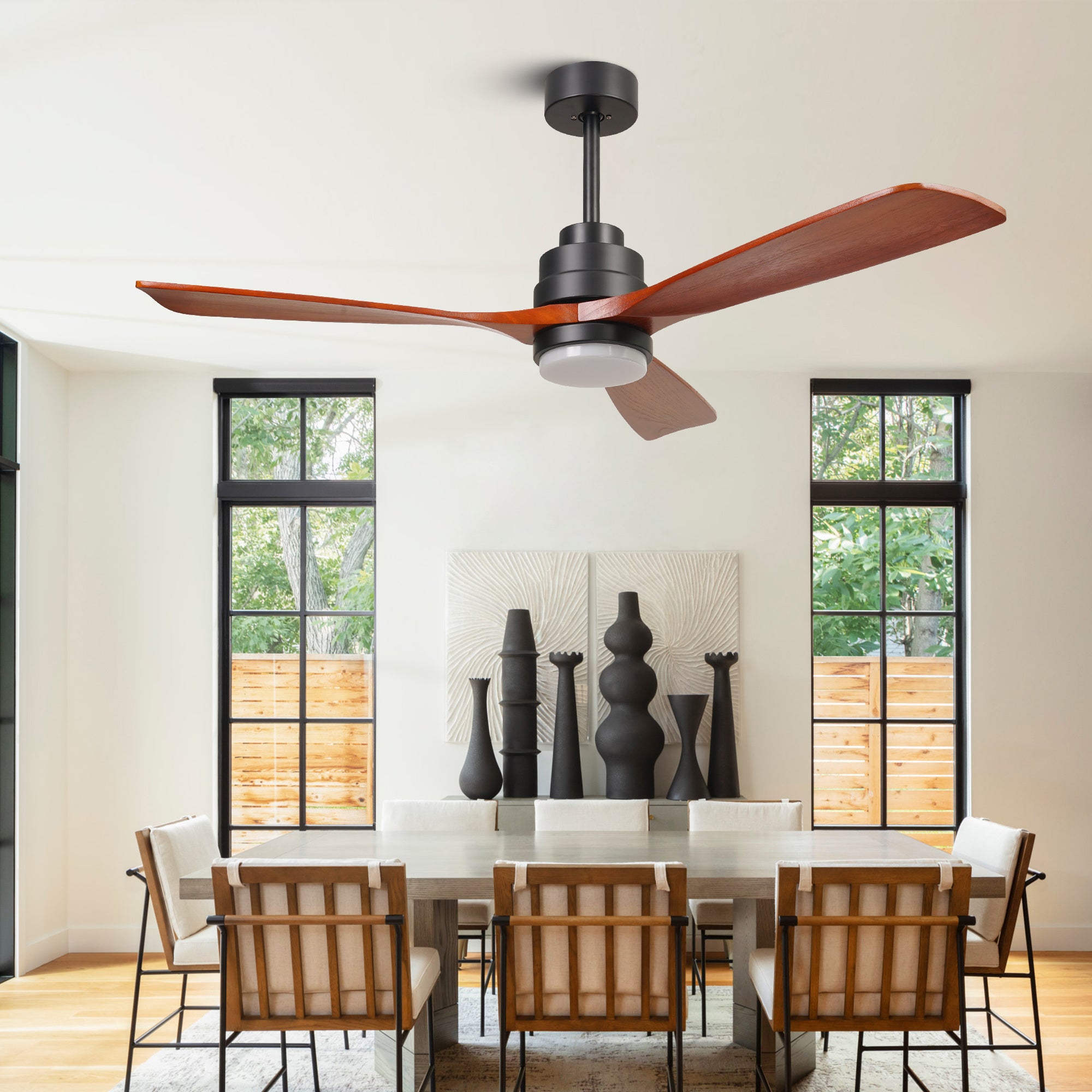 52 inch wood Ceiling Fan with Lights