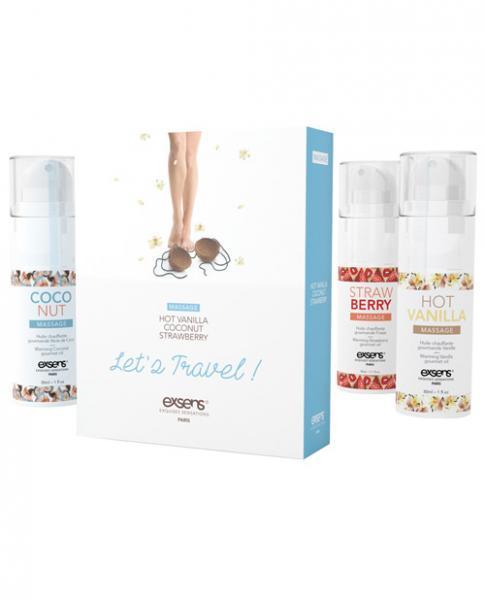 Exsens Of Paris Let&#039;s Travel Massage Oil Set