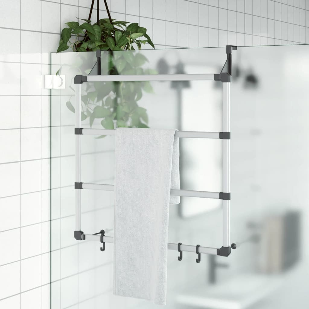 Towel Hanger 26.4"x5.9"x26" Aluminum