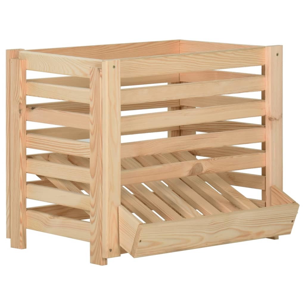 Potato Box 23.6"x15.7"x19.7" Solid Wood Pine