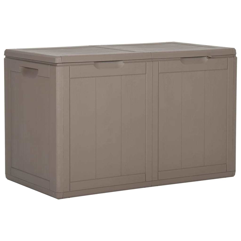 Patio Storage Box 47.6 gal Brown PP Rattan