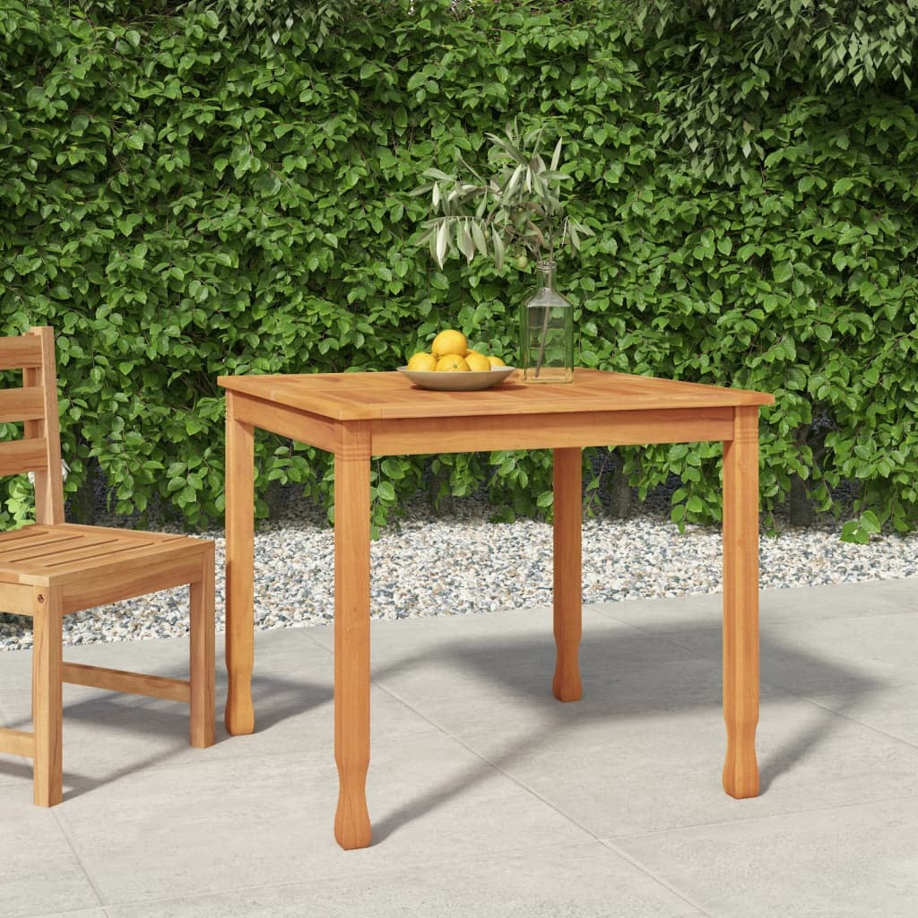 Patio Dining Table 33.5"x33.5"x29.5" Solid Wood Teak