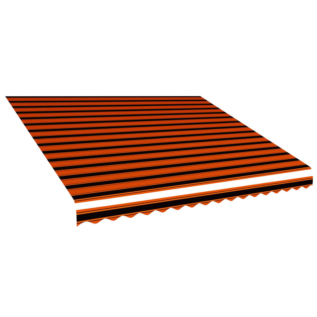 Awning Top Sunshade Canvas Orange and Brown 157.5"x118.1"