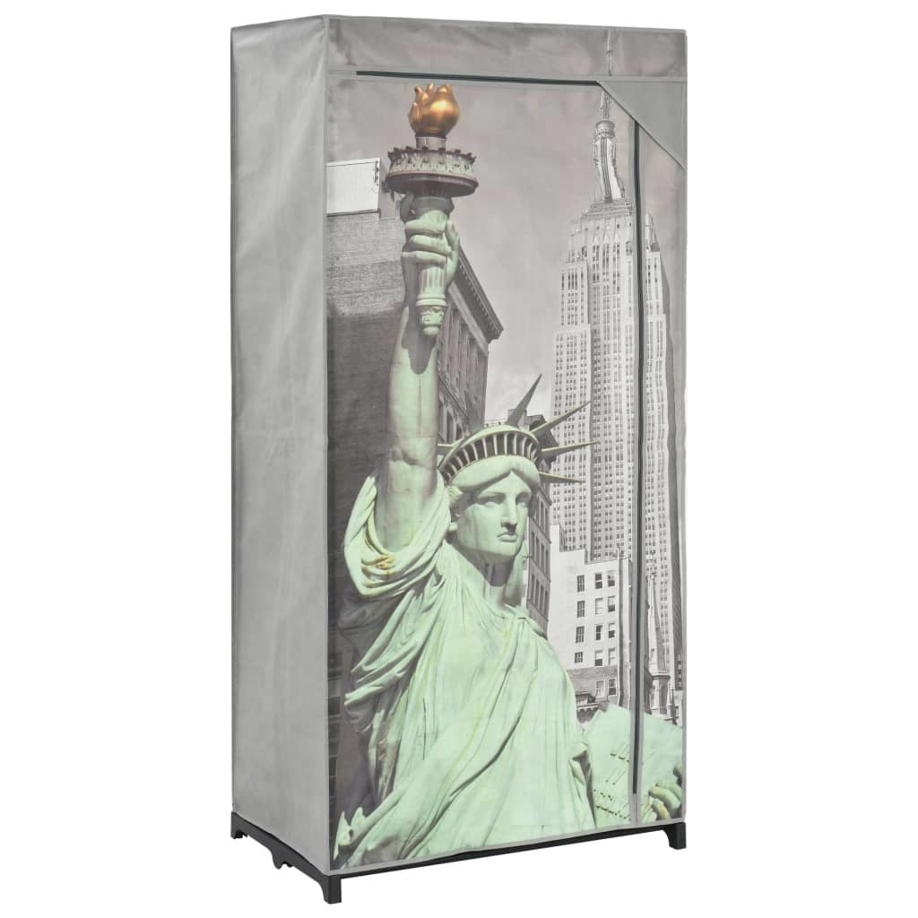 Wardrobe New York 29.5"x17.7"x63" Fabric