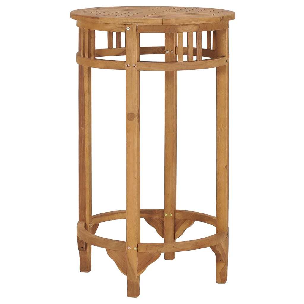 Bar Table Ø 23.6" Solid Wood Teak
