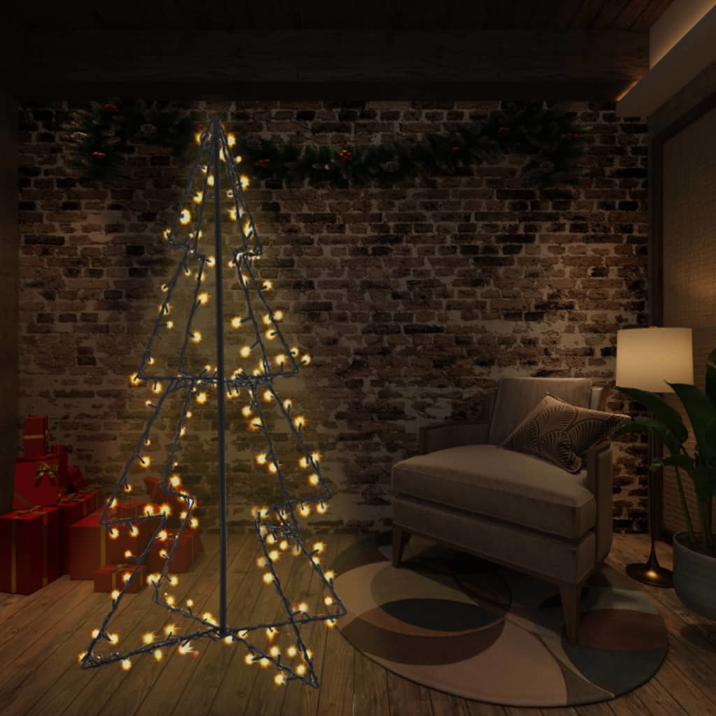 Christmas Cone Tree 240 LEDs Indoor and Outdoor 45.3"x59.1"