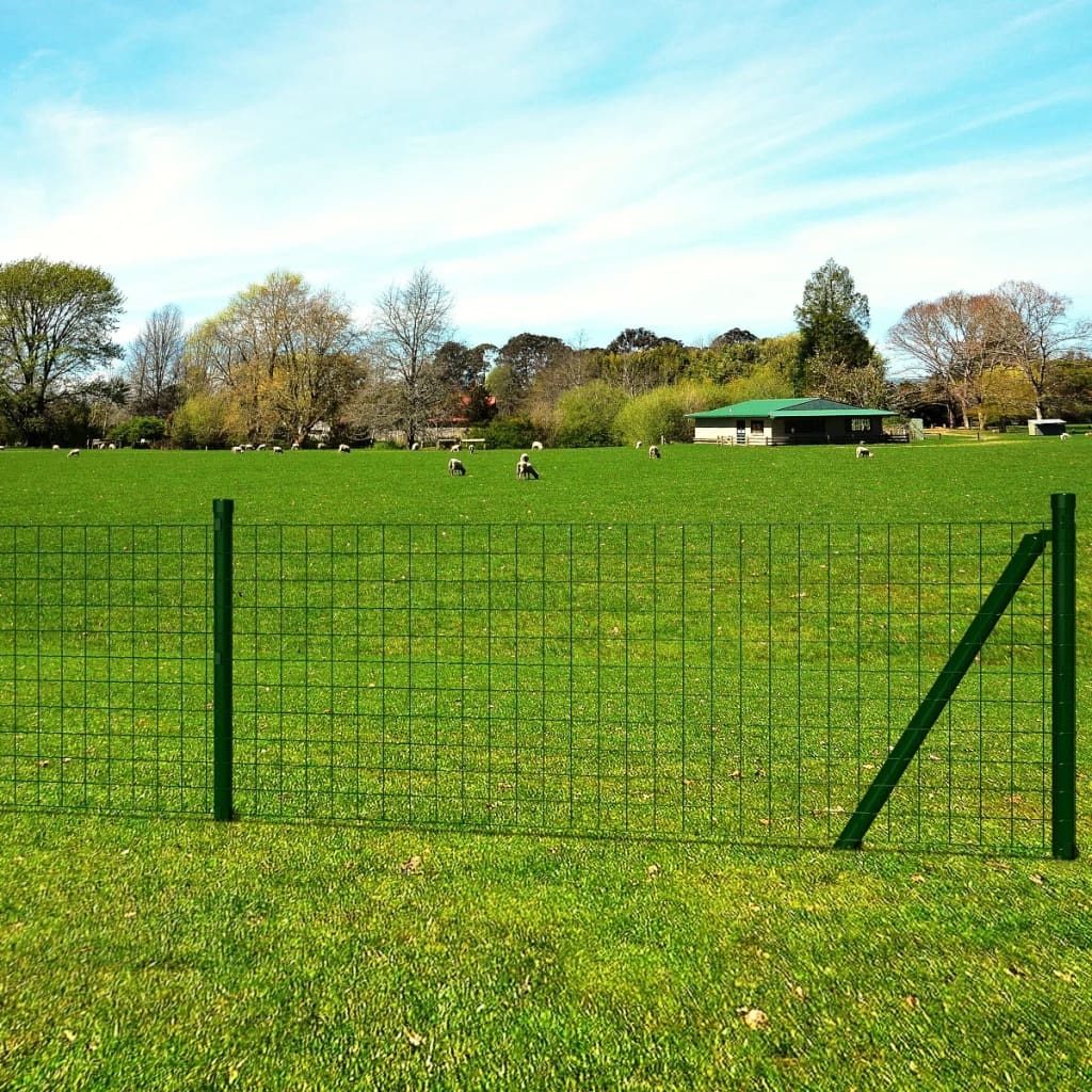 Euro Fence Steel 82'x4.9' Green