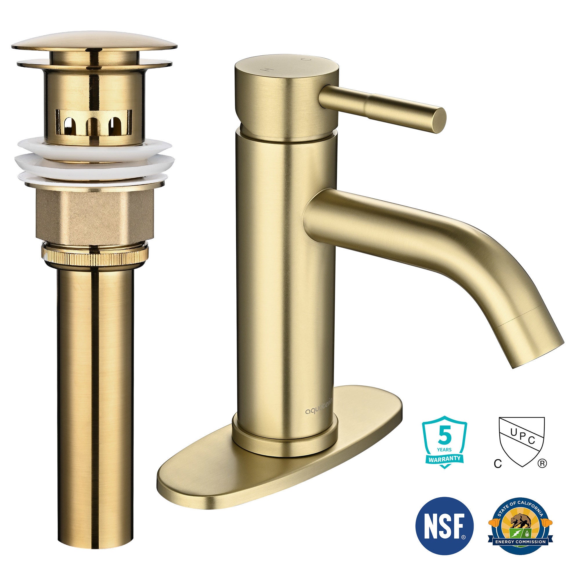 GD short faucet w/ drain