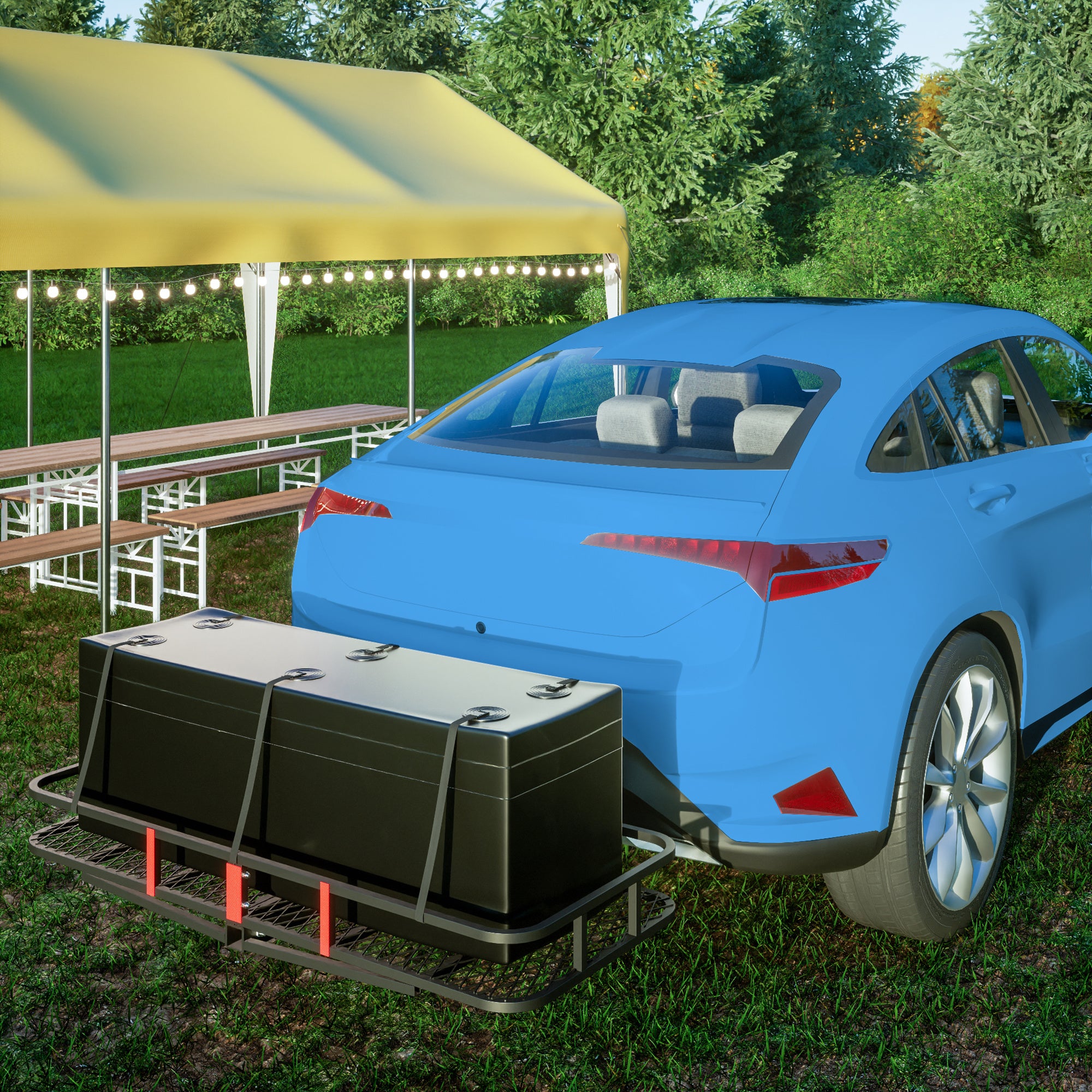 60" x 24" x 6" Folding Cargo Basket