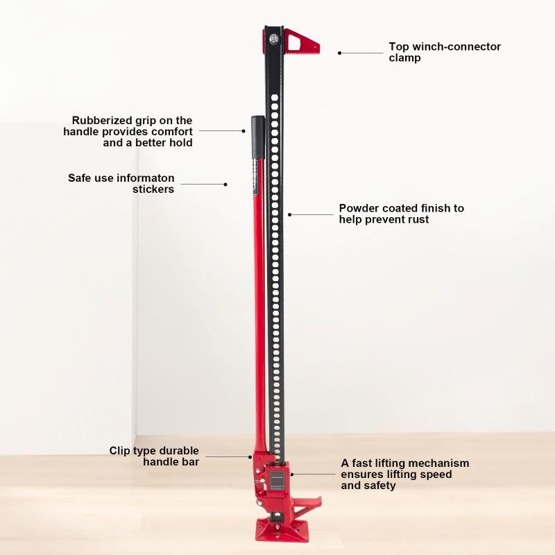 60'High Lift Ratcheting Off Road Utility Farm Jack