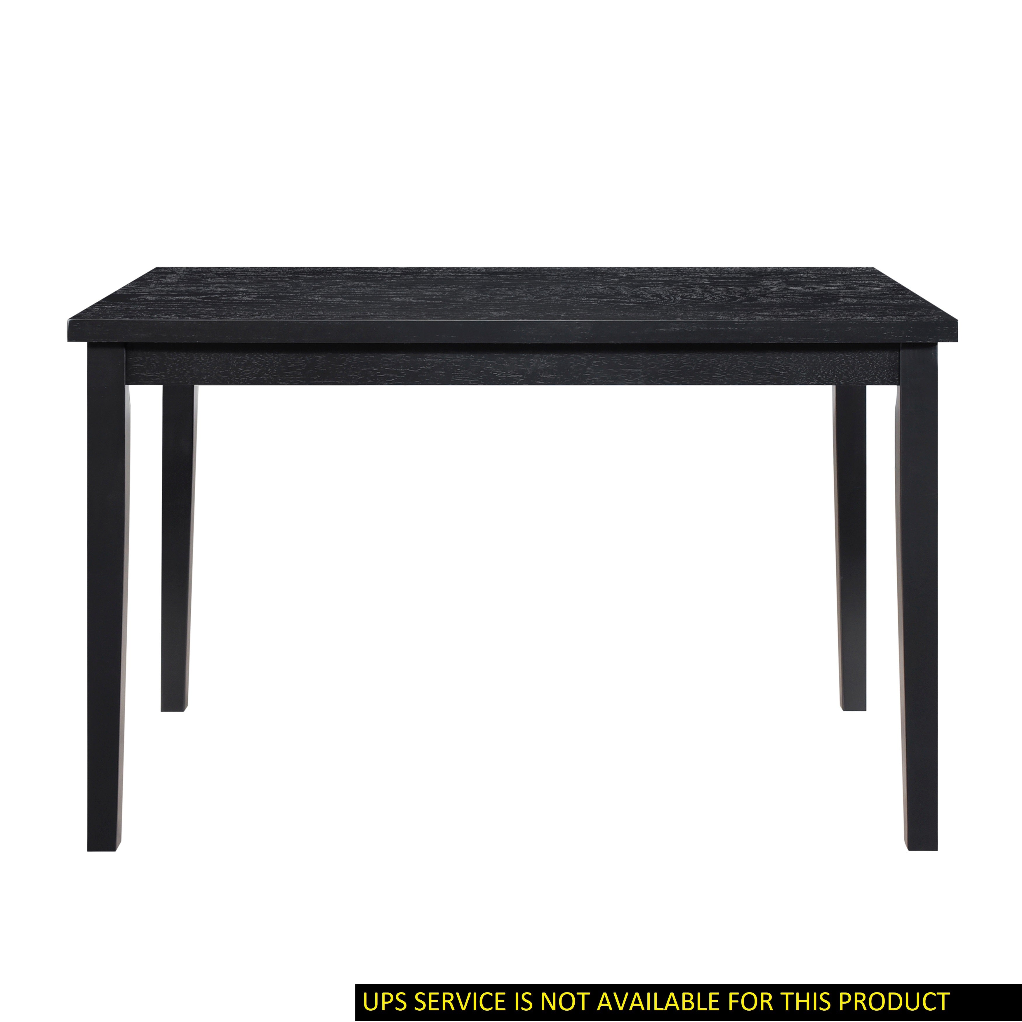 Black Finish Dining Table Casual Style Dining Room Wooden Furniture 1pc Modern Dinette