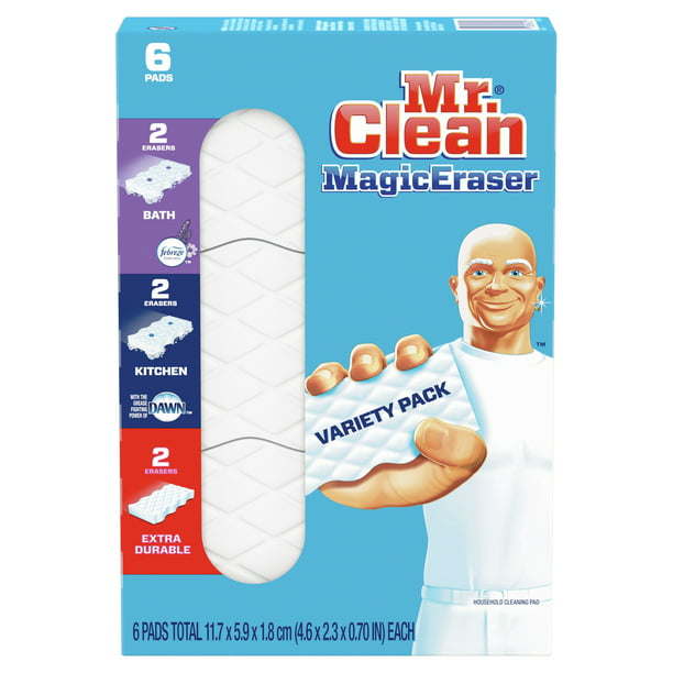 Mr. Clean Magic Eraser Variety Pack Assortment Cleaning Pads, 6 Ct