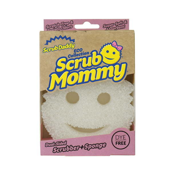 Scrub Daddy Dye Free Scrub Mommy Scrubber Sponge, 1 Count