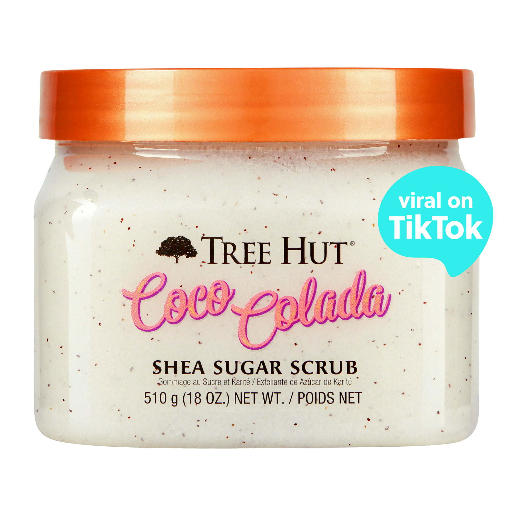 Tree Hut Coco Colada Shea Sugar Exfoliating and Hydrating Body Scrub, 18 oz.