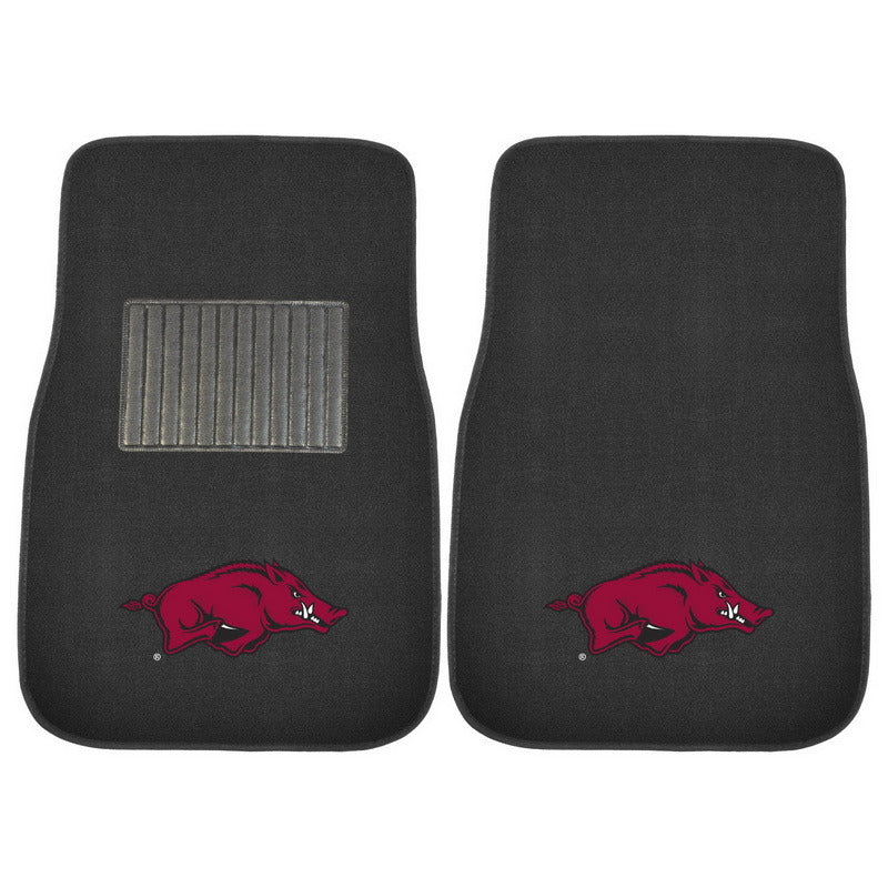 Arkansas 2-piece Embroidered Car Mats 18"x27"