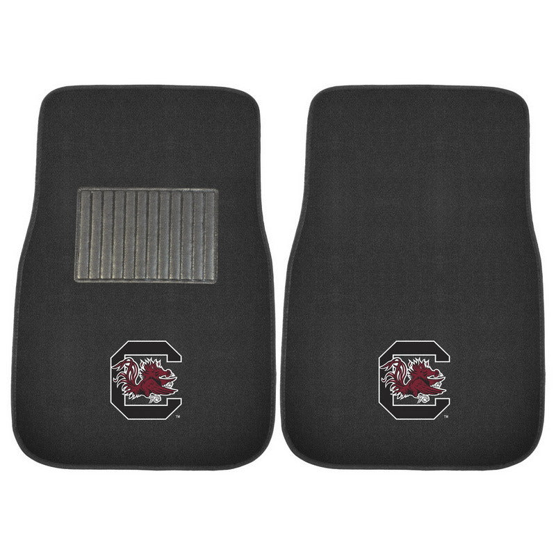 South Carolina 2-piece Embroidered Car Mats 18"x27"