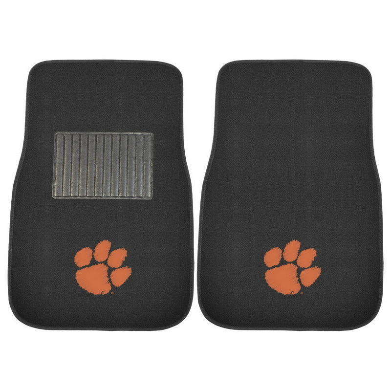 Clemson 2-piece Embroidered Car Mats 18"x27"