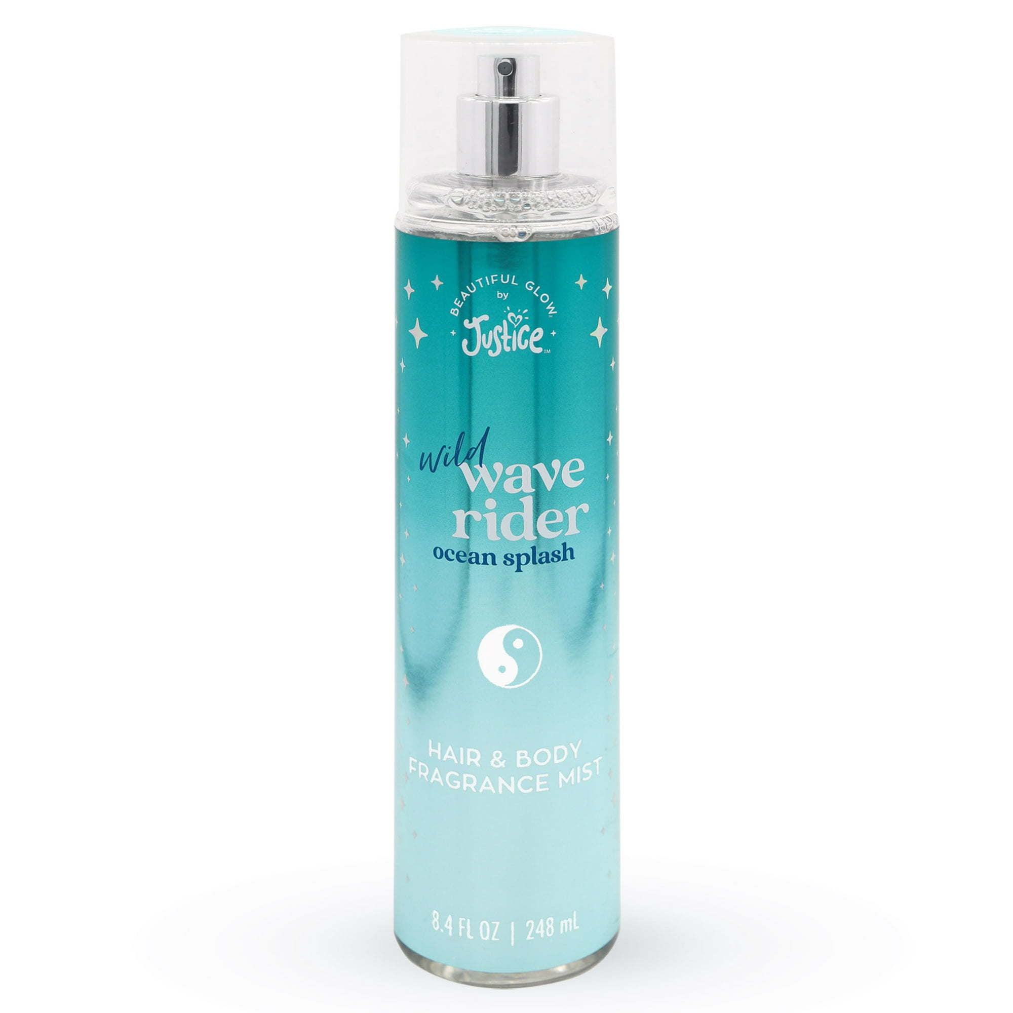 Beautiful Glow by Justice Hair and Body Fragrance Mist, Wild Wave Rider Ocean Splash, 8.4 fl oz